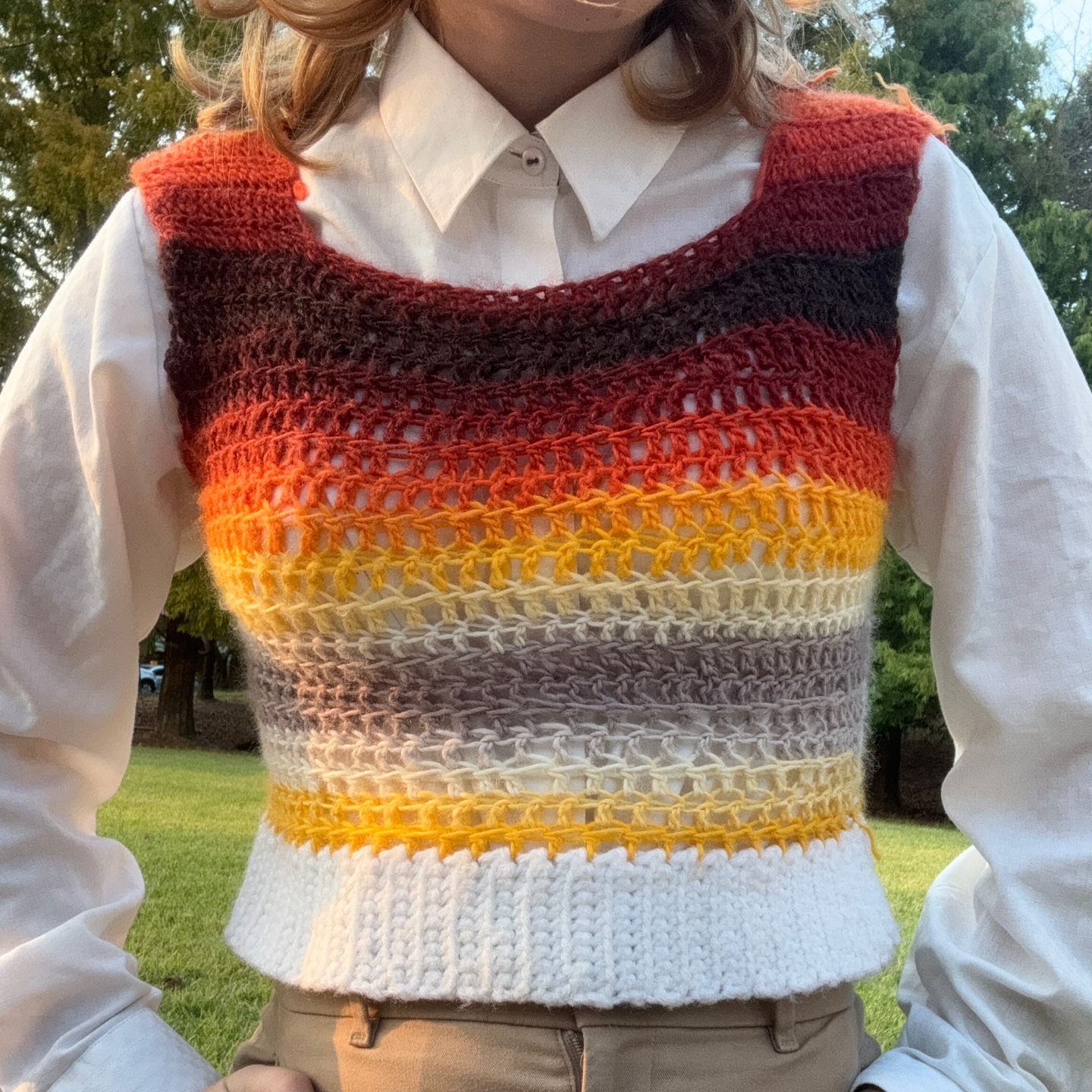 Crochet Ombree Vest