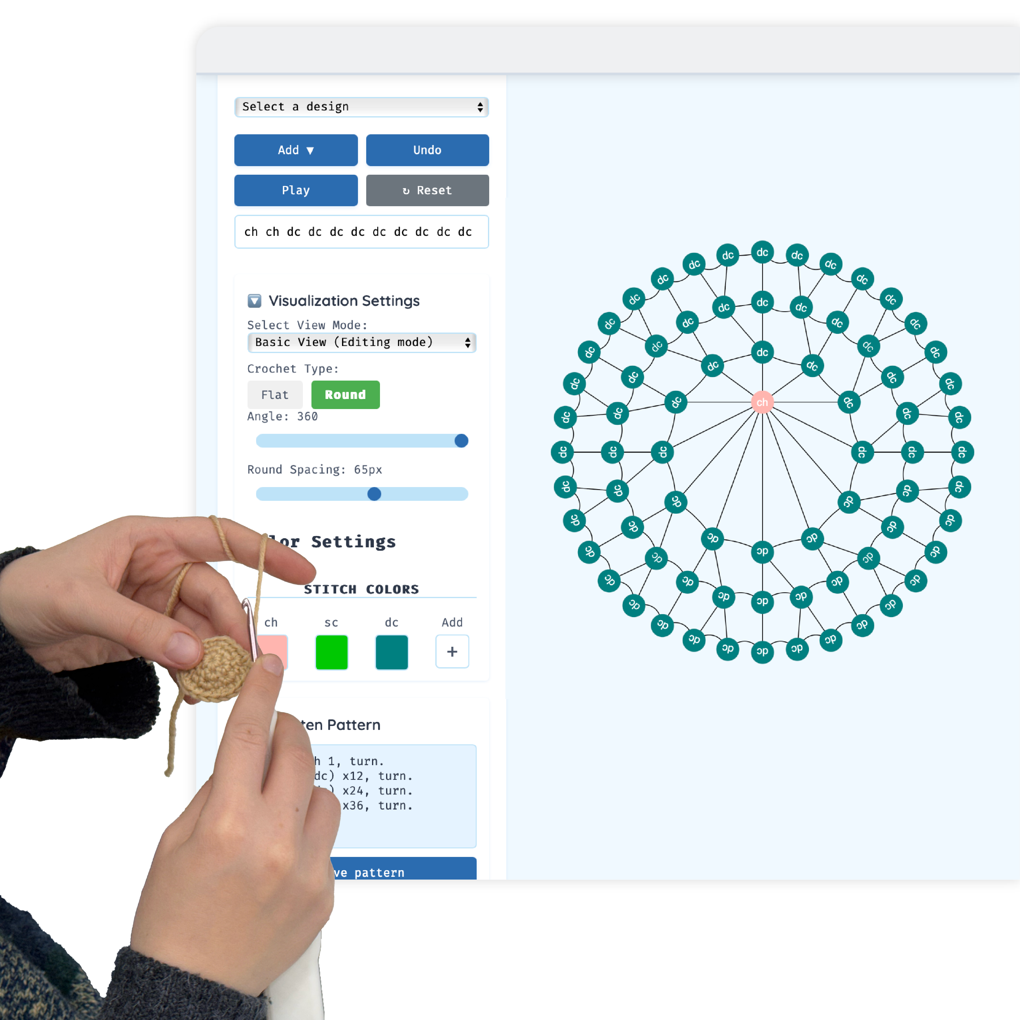 StitchFlow: Enabling In-Situ Creative Explorations of Crochet Patterns with Stitch Tracking and Process Sharing